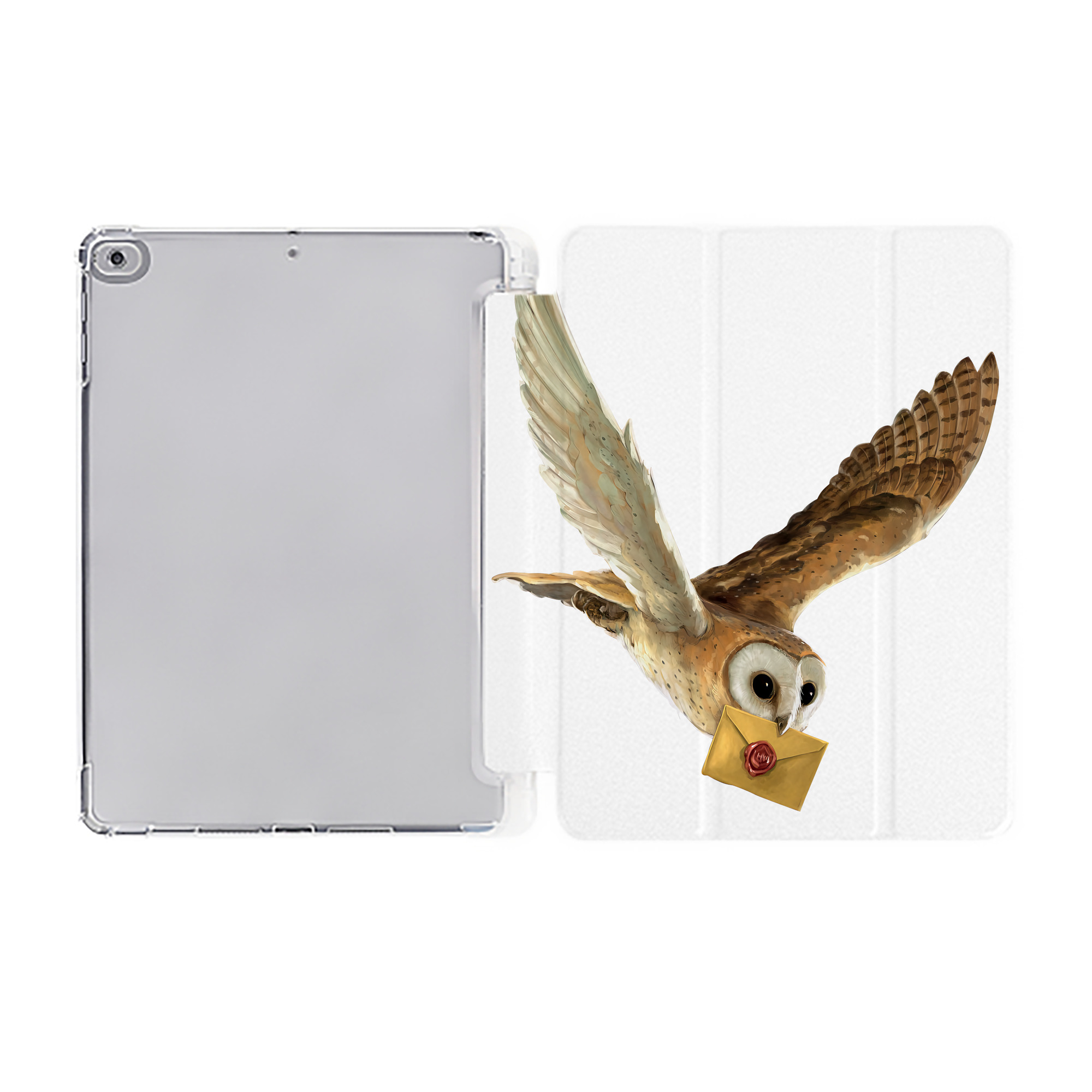 （画像用） Harry Potter ハリー・ポッターシリーズ IPad ケース ペン収納付き 三つ折りスタンド PUレザー×シリコン 対応機種9.5/10.5/10.9インチ